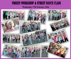 Frozen Workshop and Street Dance Class